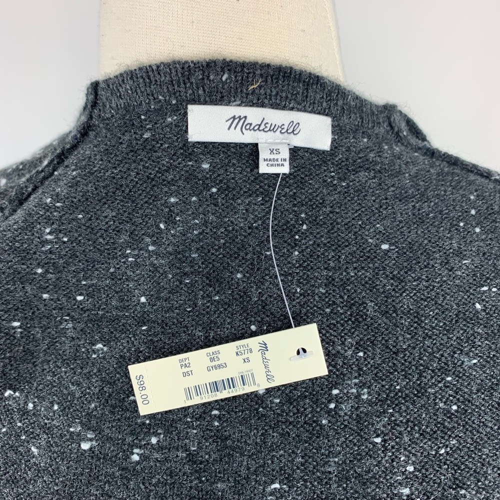 Madewell Kent Donegal Black Cozy Yarn Sweater - Picture 7 of 8